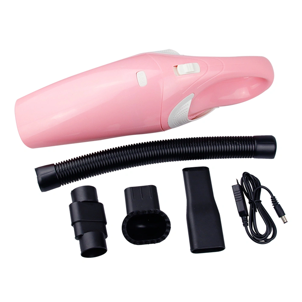 USB Charging Mini Handheld Duster Dirt Collector Vacuum Cleaner Dust Cleaner Wet And Dry Dual Use for Car R-6054 (Pink)