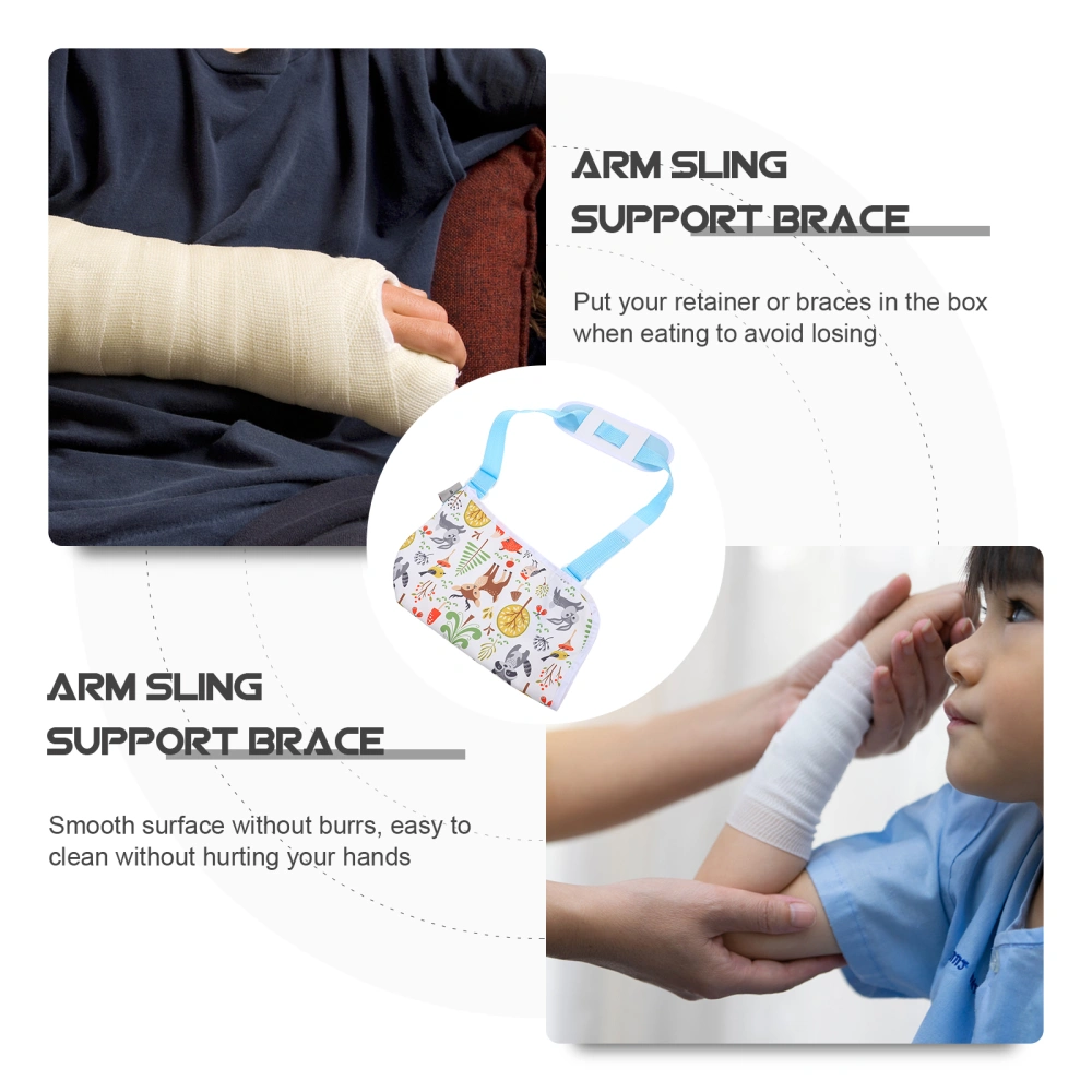 Professional Kids Arm Sling Stabilizer for Broken Collarbone Shoulder Injuries (Random Style)