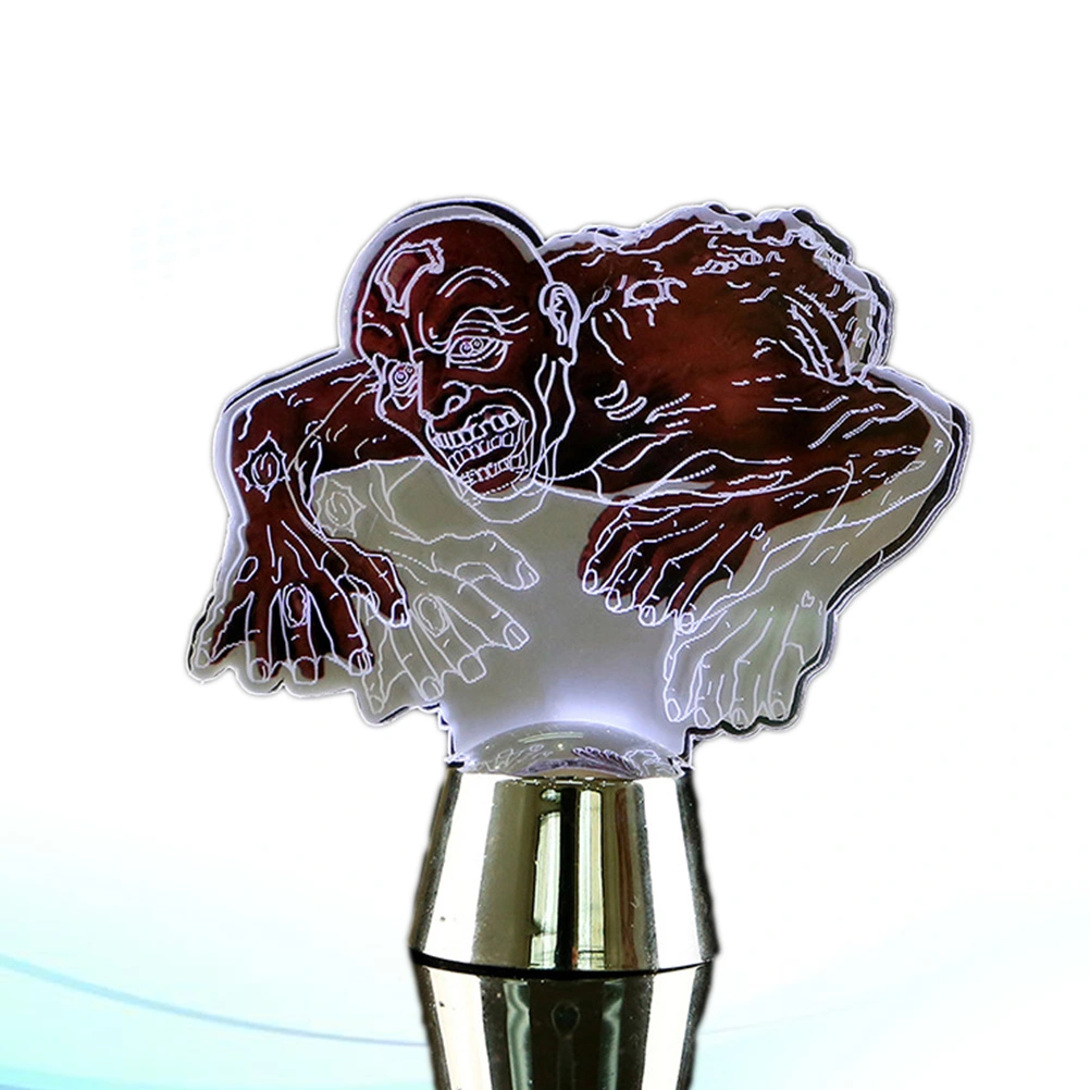 3D Zombie Design LED Acrylic Table Lamp Light Colorful Changing Rocker Switch Desk Lamp Night Light Home Bedroom Decor