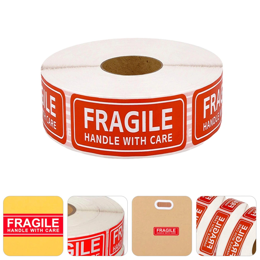 150pcs Fragile Label Stickers Handle with Care Shipping Moving Stickers (Red)