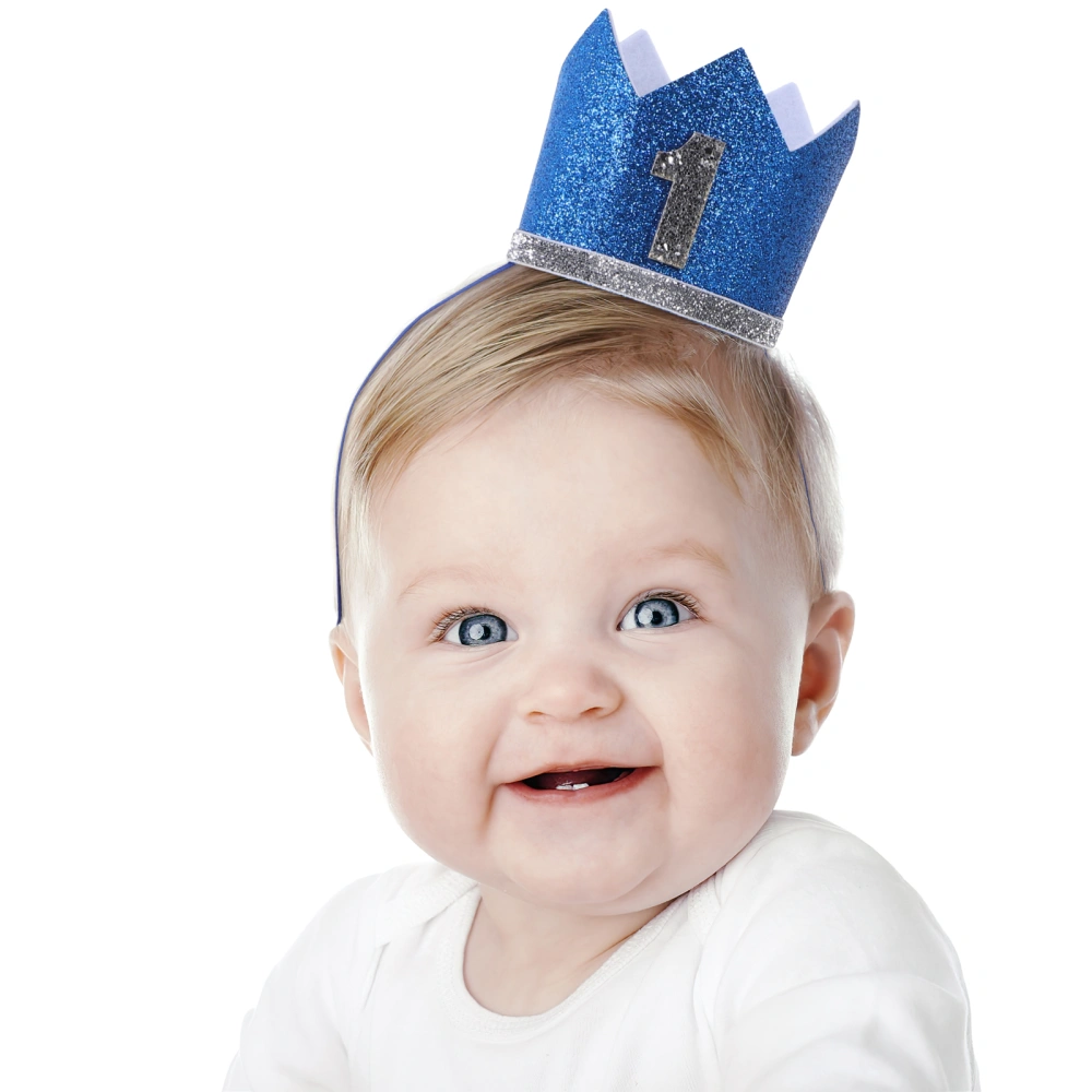 2pcs Baby Birthday Hat First Birthday Crown Kids Birthday Party Hat Prop