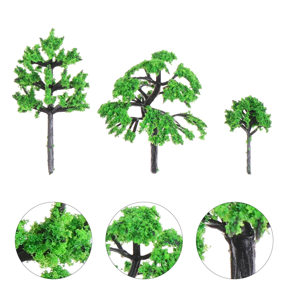 30pcs Micro Landscape Tree Models Fake Tree Models for Building Model DIY Crafts