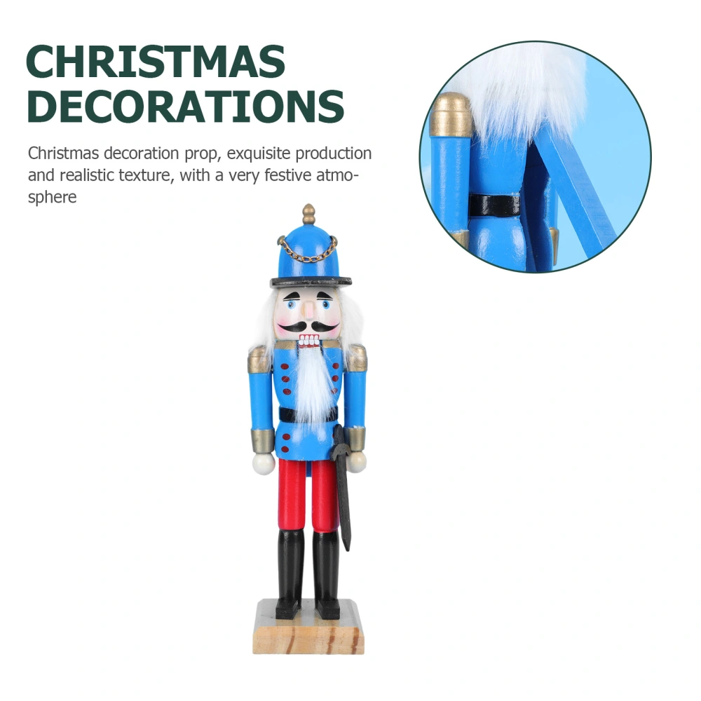 1Pc Delicate Nutcracker Puppet Festival Nutcracker Doll Home Desktop Decor