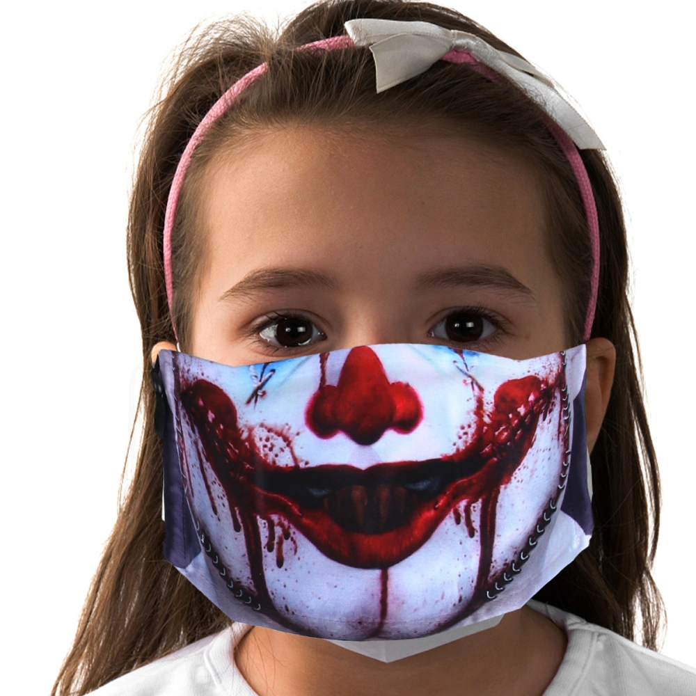 2Pcs Halloween Mouth Mask Dust Protecting Adjustable Mischief Decor Mask