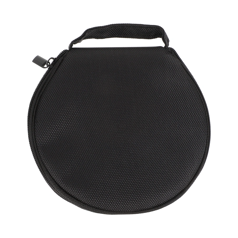 1pc Large-capacity DVD Storage Bag Round Disc Bag Practical Zipper CD Case