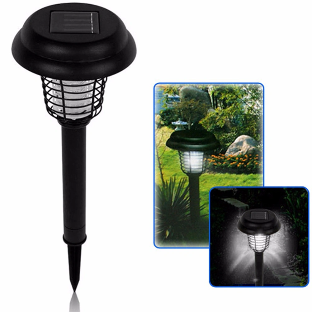 Solar Powered Mosquito Insect Zapper Killer Trap LED Light Lamp for Garden Lawn Outdoor Camping