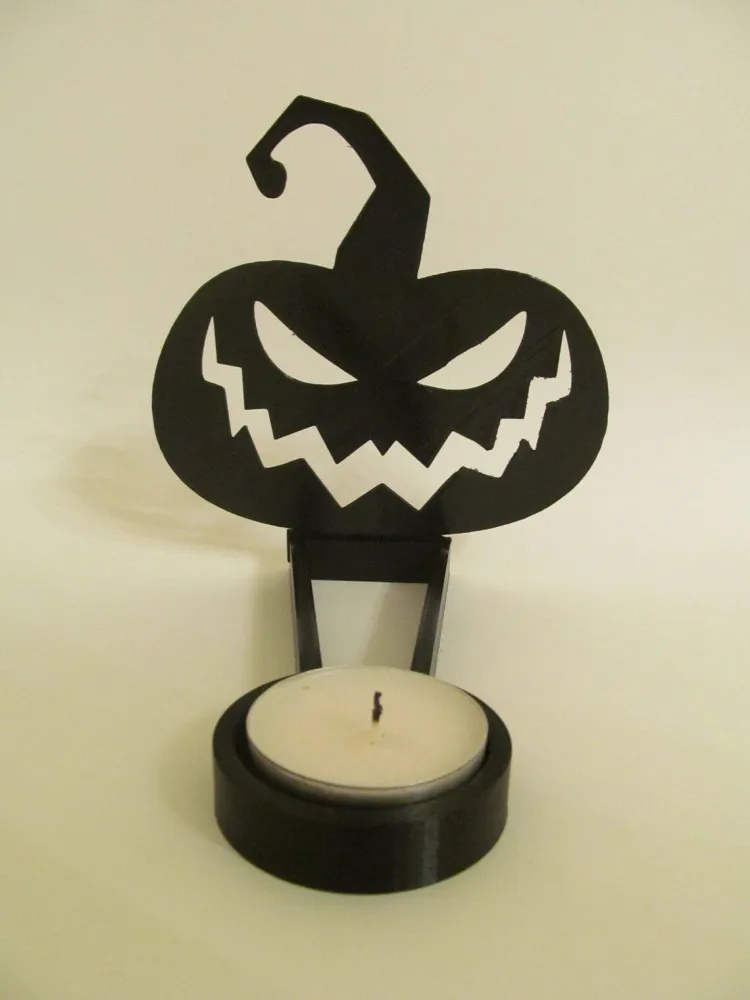 Halloween Candle Holder Decoration Tea Light Holder Halloween Party Pumpkin Table Centerpiece