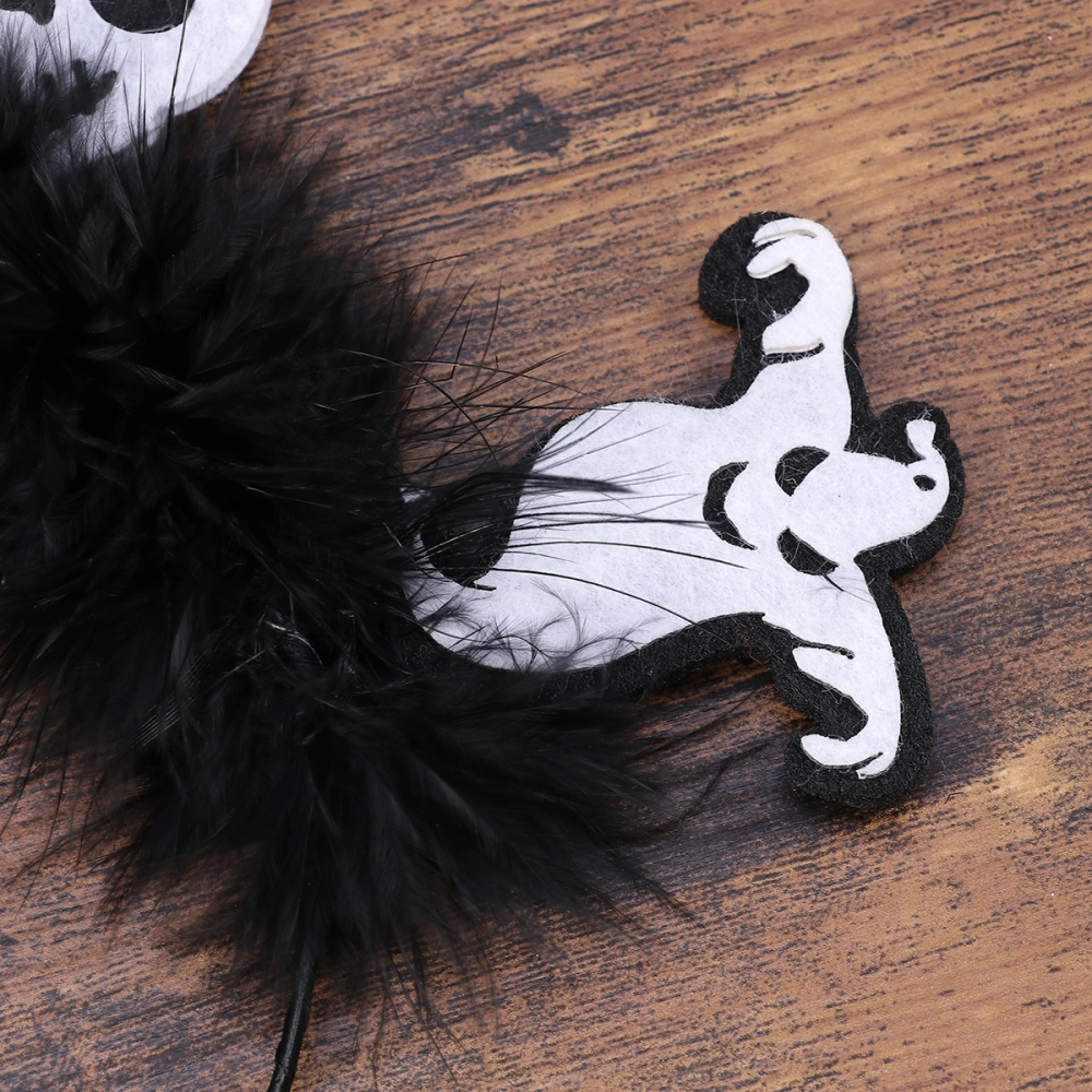 Ghost and Skull Head Headband Novelty Halloween Hairband Hair Headpiece Halloween Carnival Masquerade Party Cosplay Costume Accessory