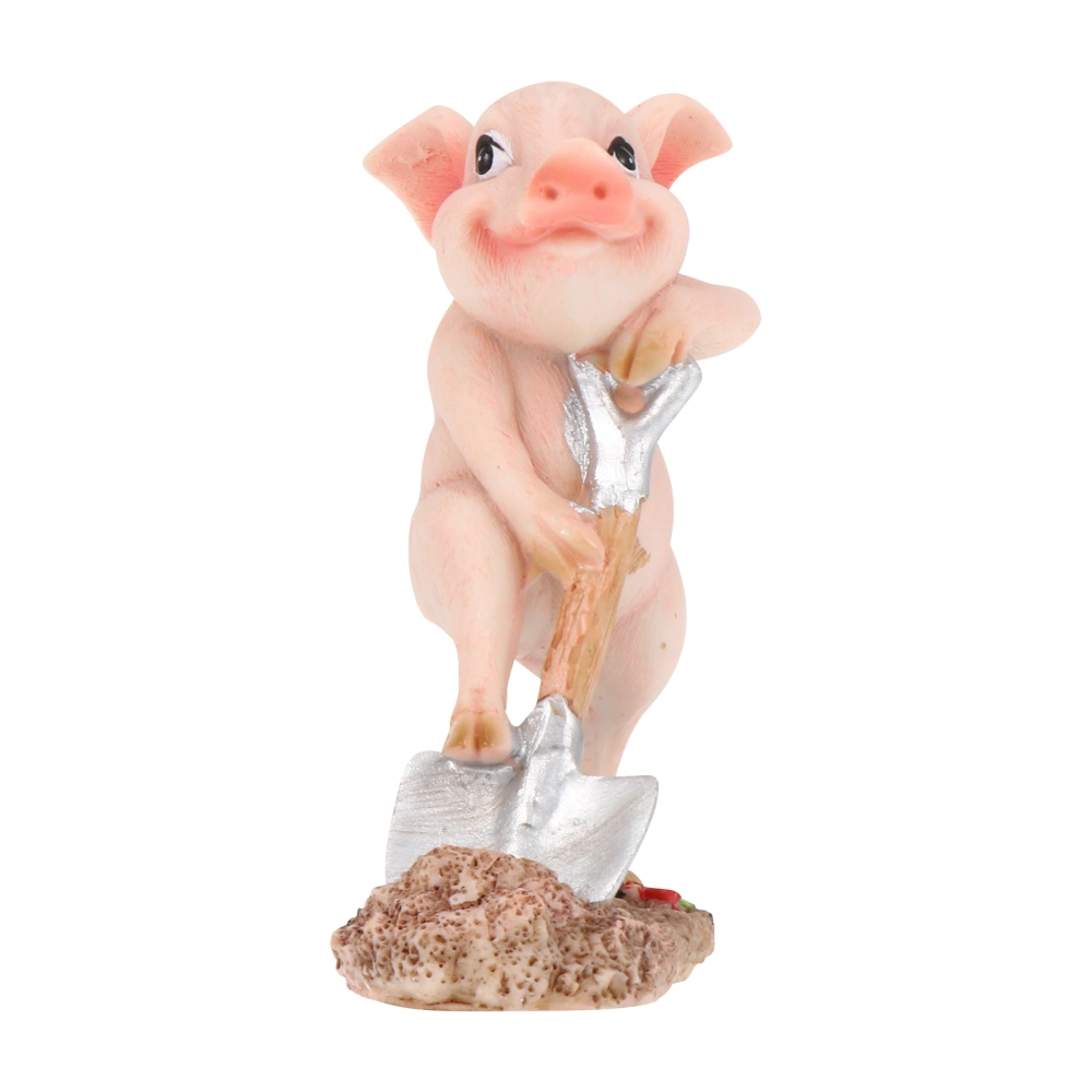 Lovely Piggy Desktop Adornment Piggy Model Ornament Micro Landscape Decor