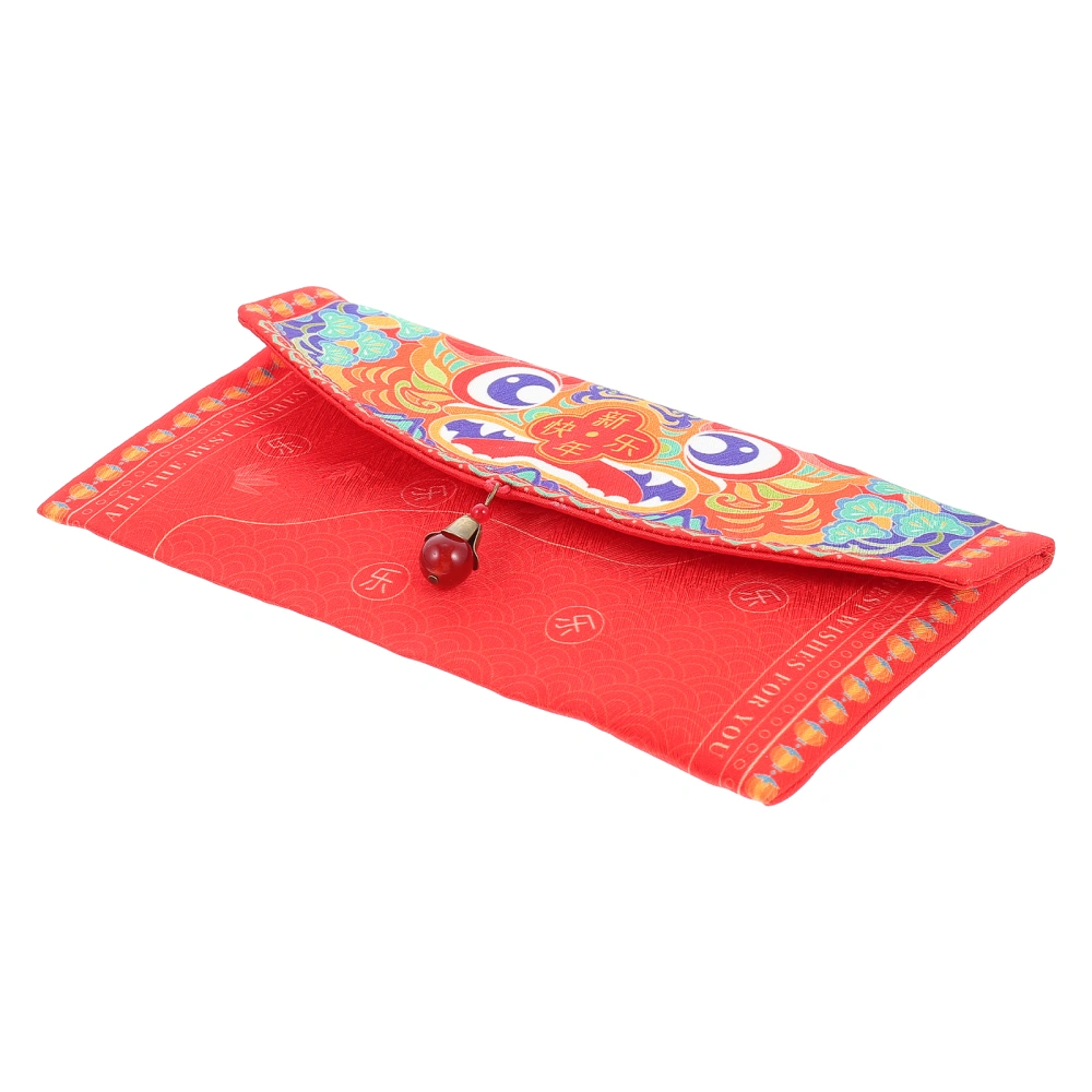 1Pc Chinese Lunar New Year Red Packet Cloth Red Envelope Creative Money Bag