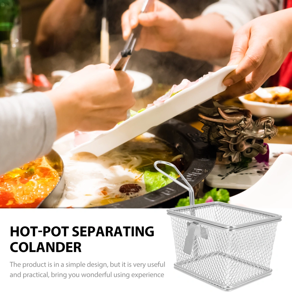 1pc Hot-pot Separation Sieve Hot Pot Mesh Net Colander Durable Hook Colander