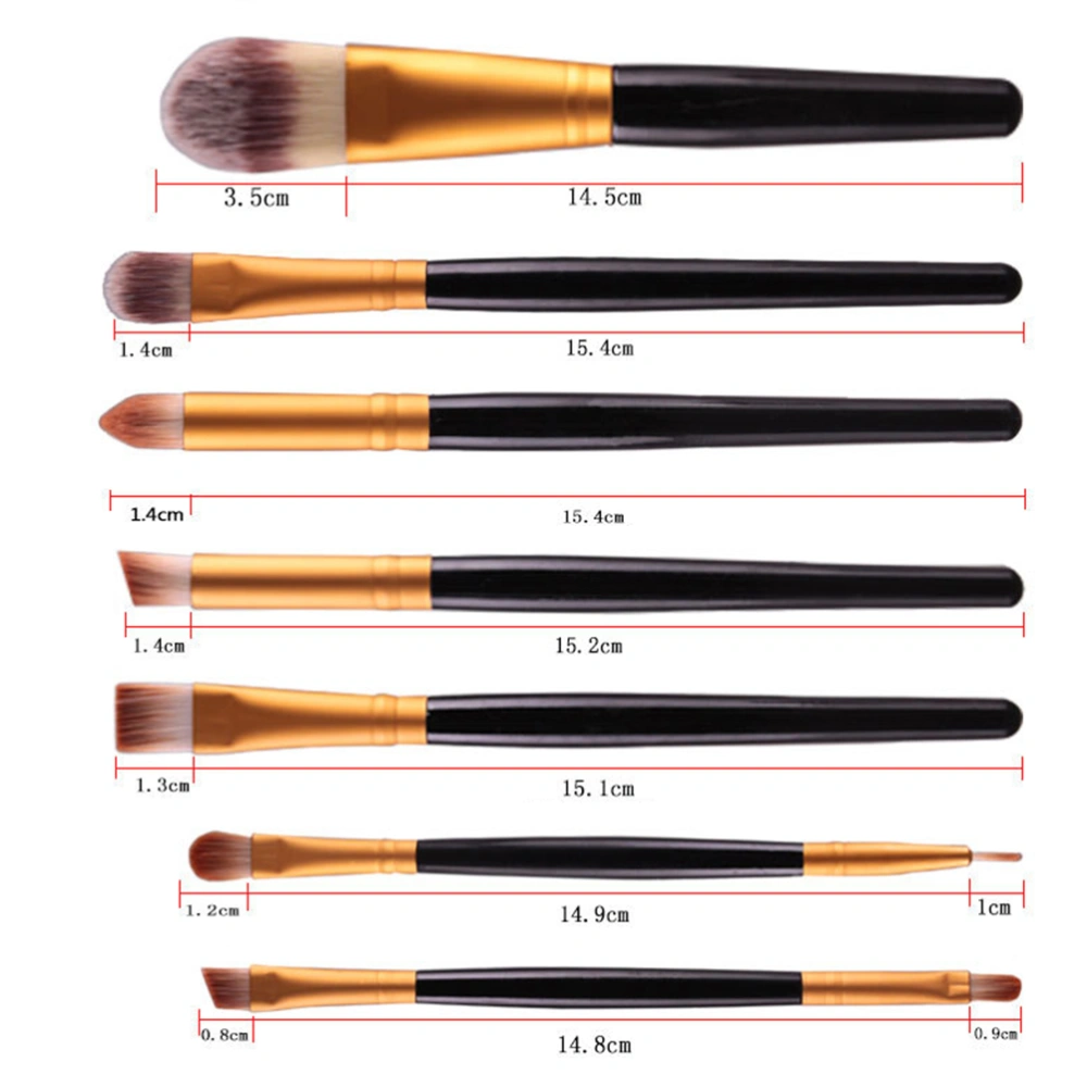 20pcs Professional Makeup Brushes Foundation Brush Powder Brush Eyebrow Brush Kit Cosmetic Tools (Black)