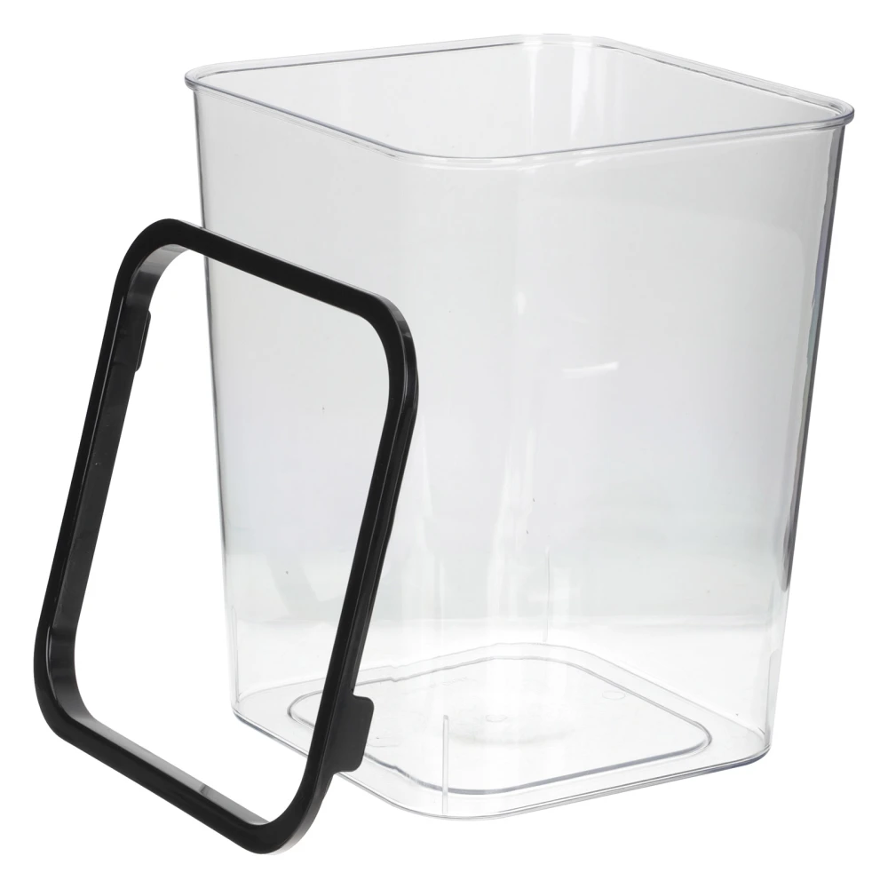 Decorative Garbage Basket Transparent Trash Bin Lidless Waste Paper Basket