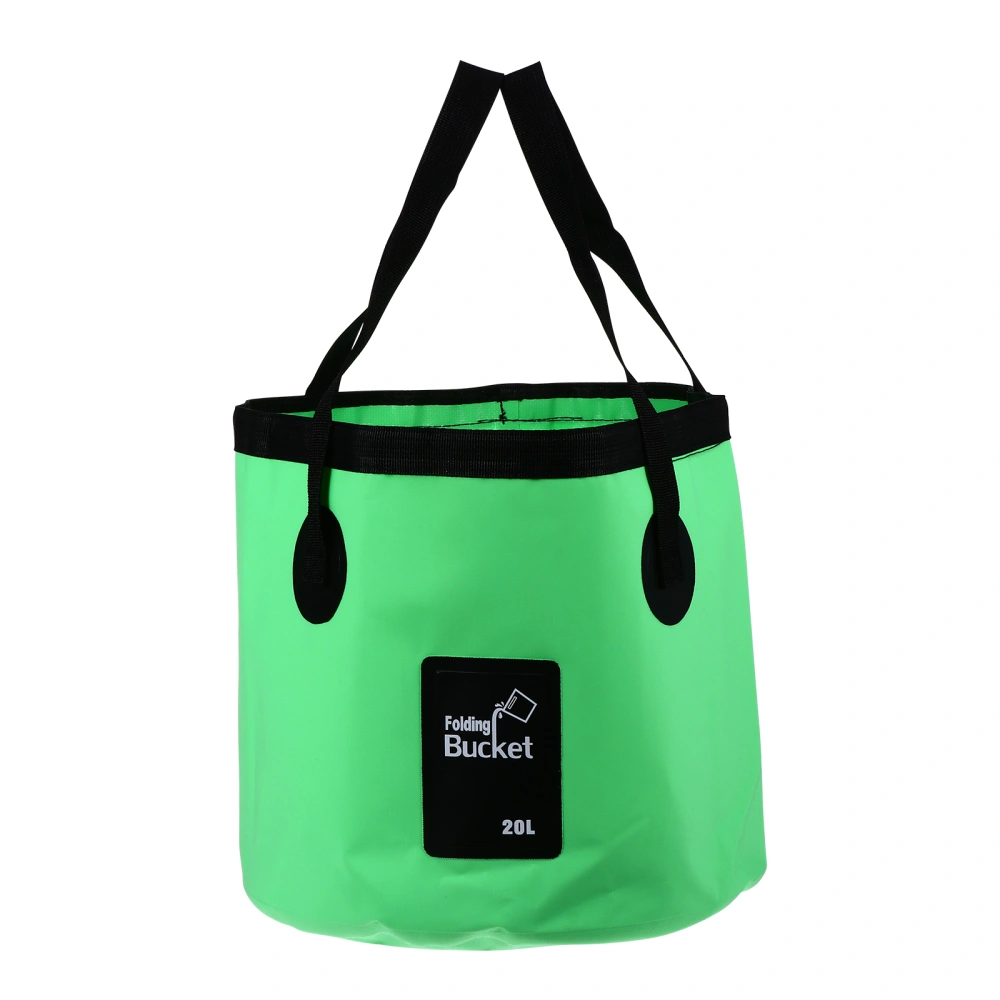 1pc 20L Collapsible Bucket Waterproof Bag Portable Bucket Lightweight Bag