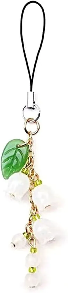 Flower Shaped Phone Charm Phone Lanyard Elegant Phone Charm Pendant for Handbag
