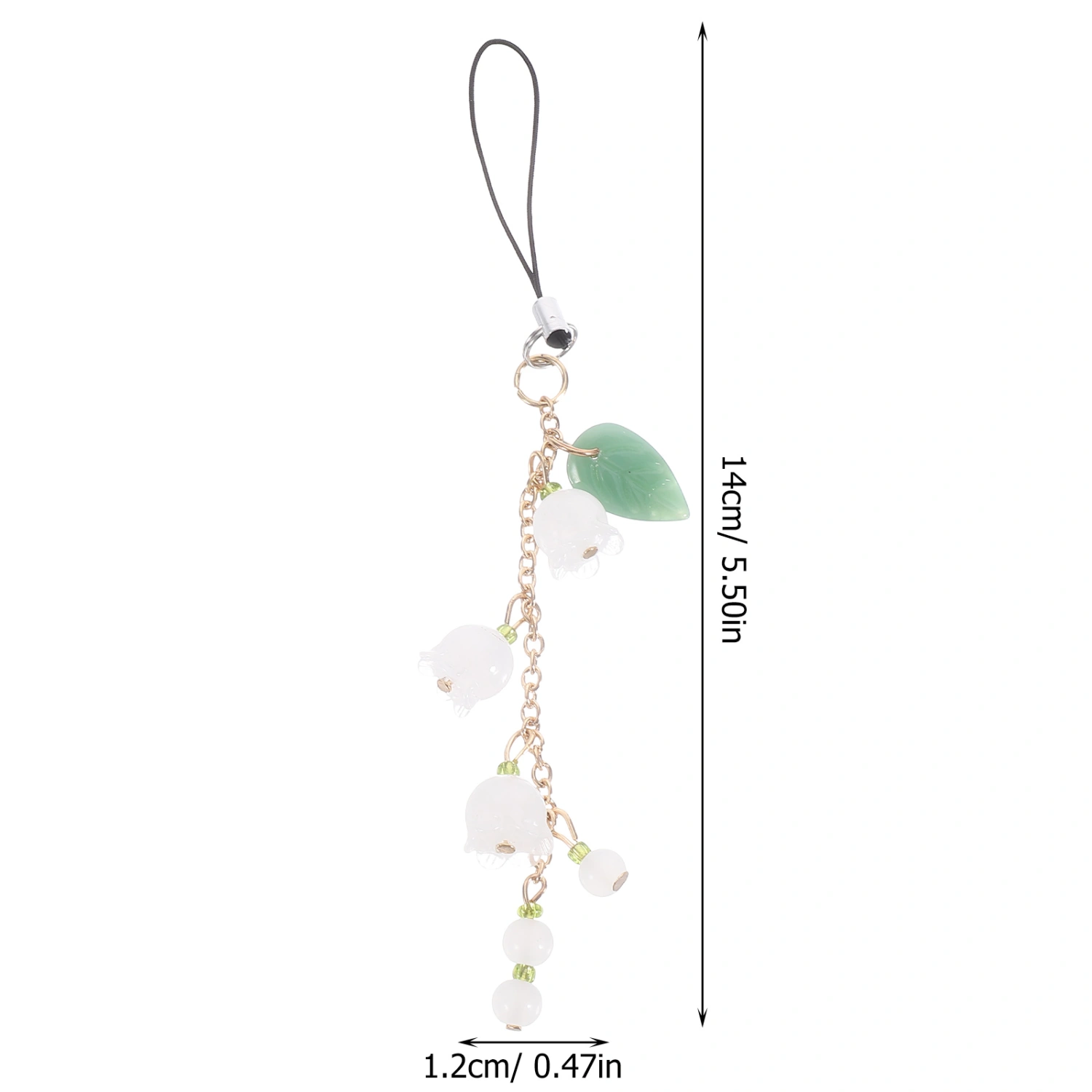 Flower Shaped Phone Charm Phone Lanyard Elegant Phone Charm Pendant for Handbag
