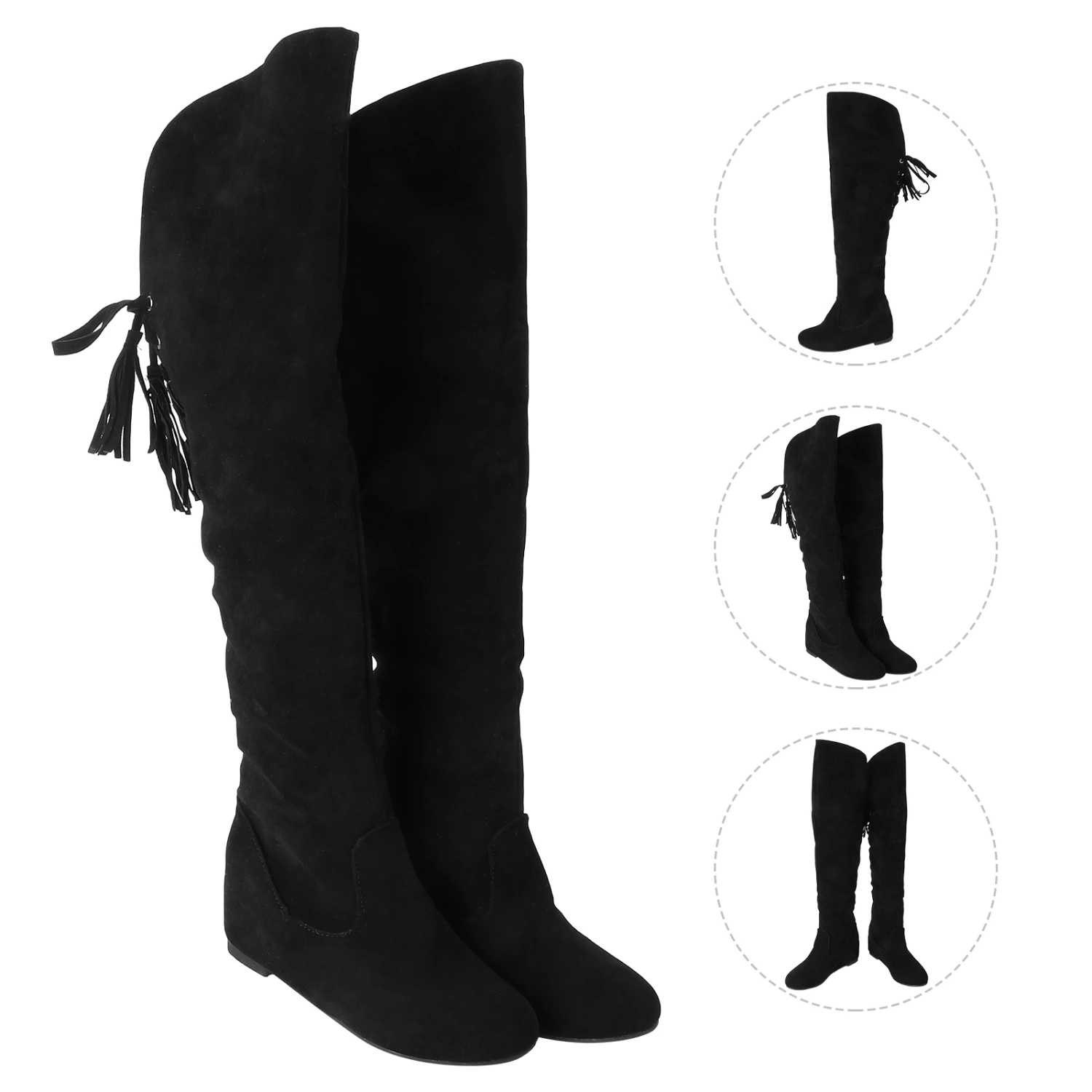 1 Pair of Over-knee Boots Fashion Within Increased Long Boots For Women Lady