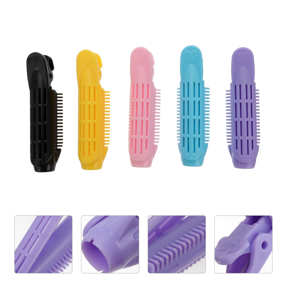 5Pcs Plastic Hair Rollers Big Wave Hair Curler Fashion Hair Clip Hair Accessory