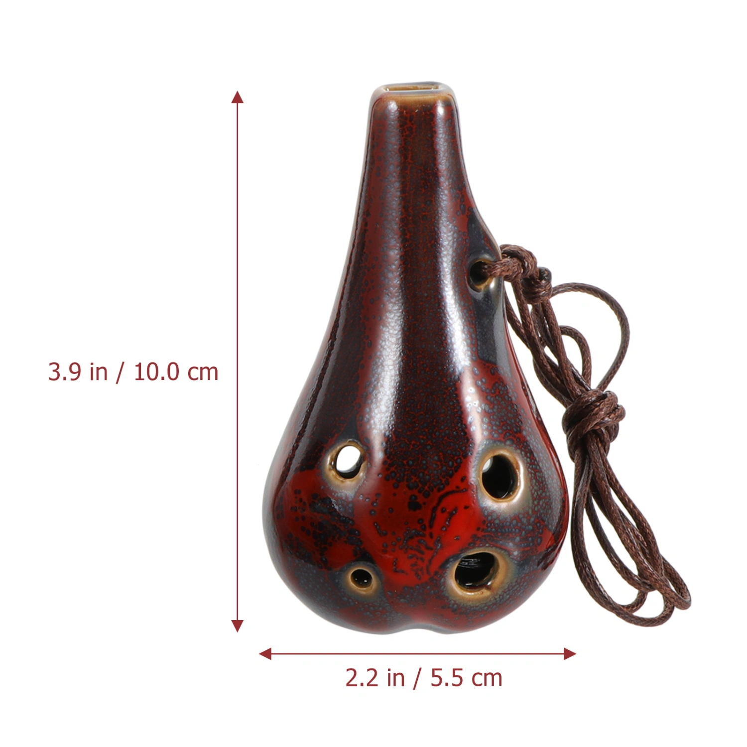 Musical Beginner Ceramic Ocarina Beginner Instrument Practice 6-hole Ocarina