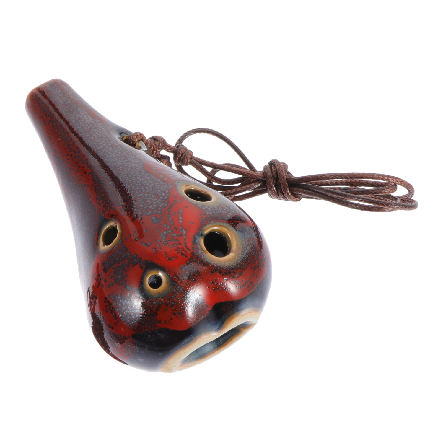 Musical Beginner Ceramic Ocarina Beginner Instrument Practice 6-hole Ocarina