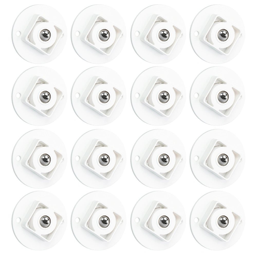 20 Pcs Adhesive Caster Wheels Mini Swivel Wheels Universal Paste Wheels