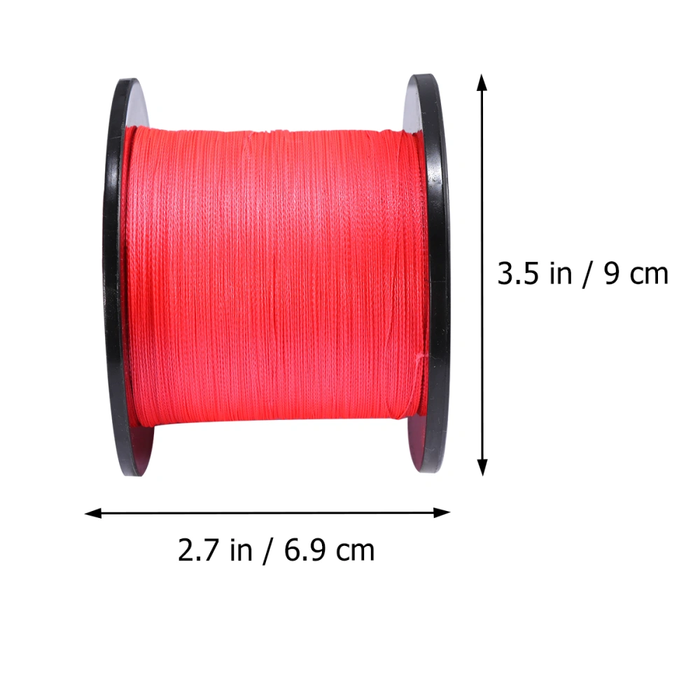 500M Universal Fishing Line Hook Wire 4 Strand Braided Fishing String Anti-bite Rope for Fishing Tack (2.5 Red)