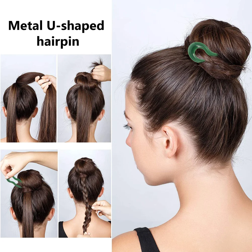 7pcs Vintage Headdress U-shaped Hairpins Fashionable Hair Sticks for Women