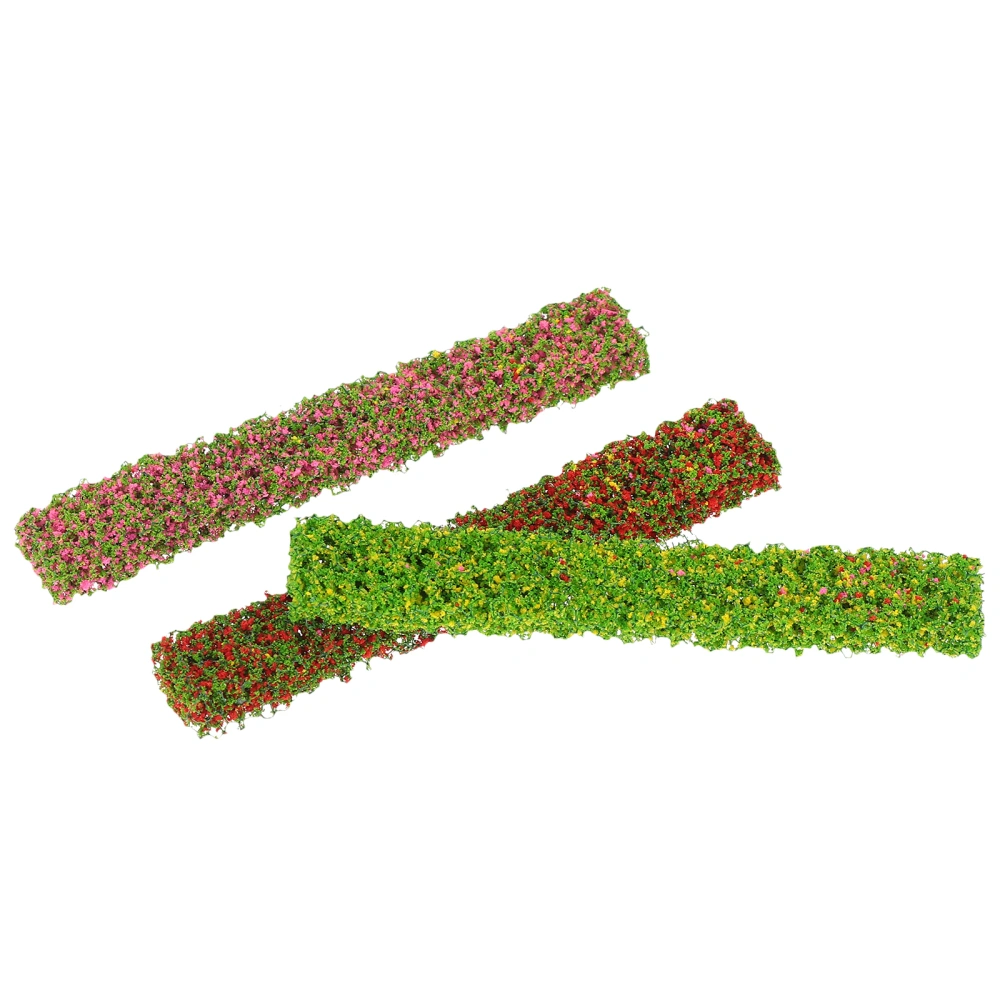 3Pcs Doll House Bushes Mini Garden Ornament Mini Flowerbed Shrubs Models