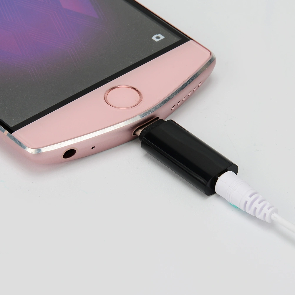 2pcs Type-C to 3.5mm Jack Converter Earphone Audio Adapter Cable Type USB C to 3.5 mm Headphone Aux Cable (Black)