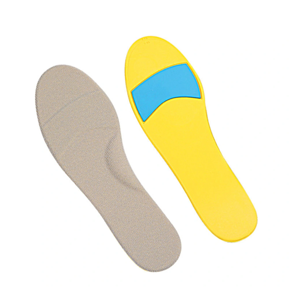 1 Pair of Casual Insoles Shock-absorbing Shoe Cushions Breathable Shoe Pads for Women Men Size M