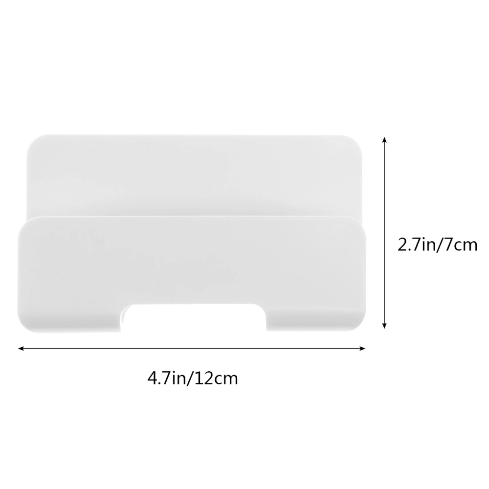 2pcs Mobile Phone Wall Mount Bracket Paste Type Phone Tablet Wall Charging Anti-drop Fixed Bracket Base (White)