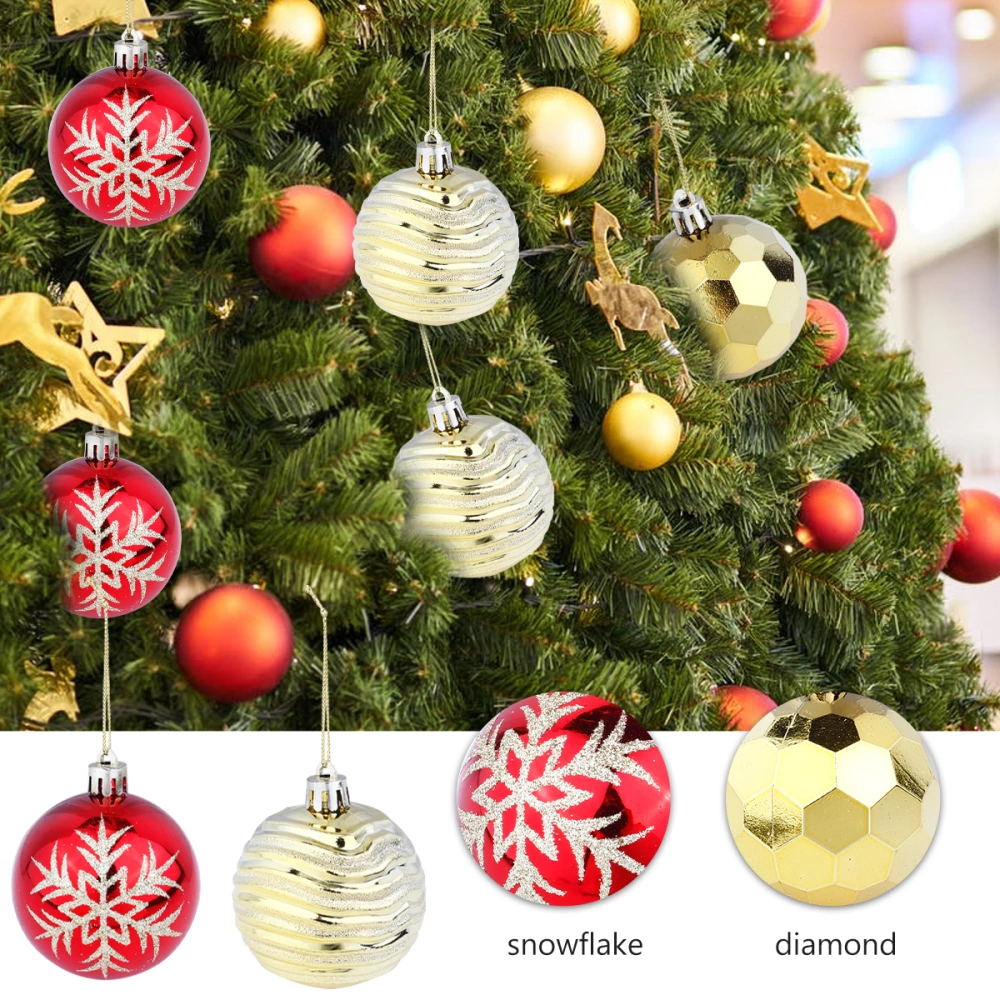 12pcs Christmas Tree Pendant Ball Xmas Pendants Christmas Party Ornaments