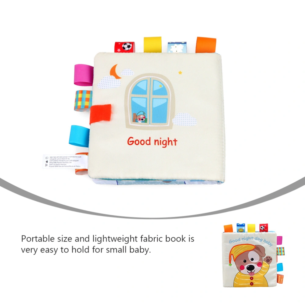 1Pc Baby Cloth Book Fabric Book Early Educational Learning Book Puppy Goodnight Puzzle Enlightenment Book for Babies Infants Toddler