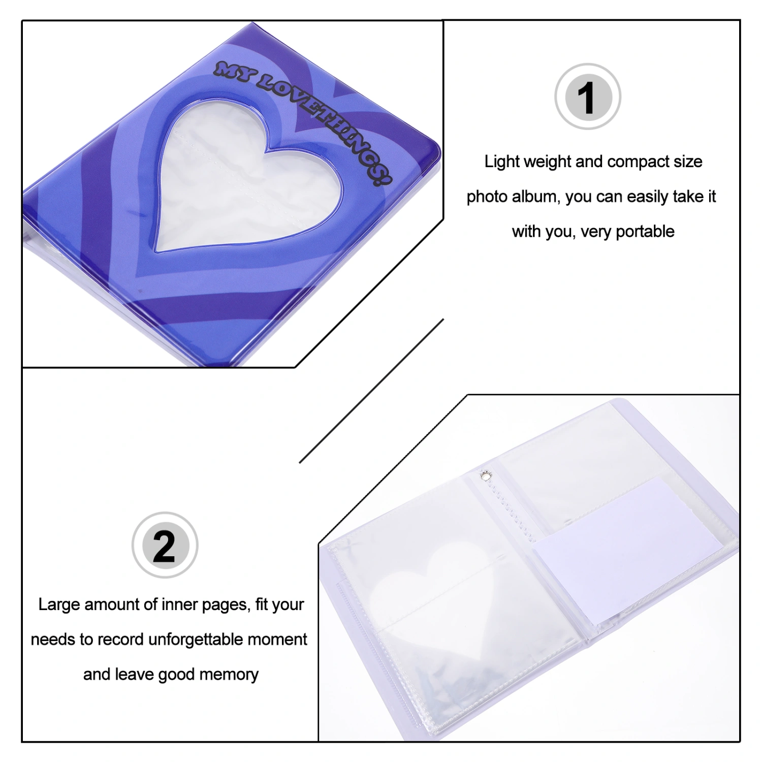 Photo Album Photo Case Photocard Holder Cards Storage Album Decorative Mini Photo Album