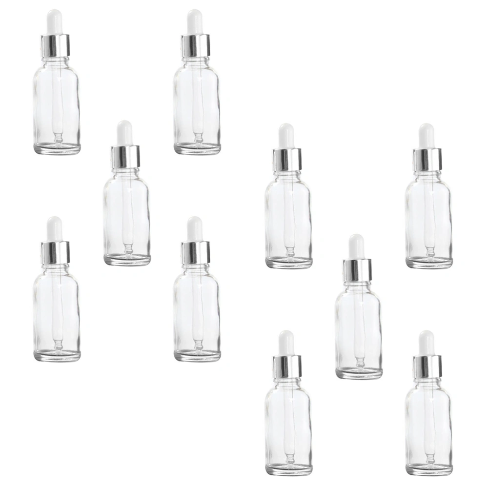 10Pcs Dropper Bottles Refillable Storage Bottles Essential Oil Bottles