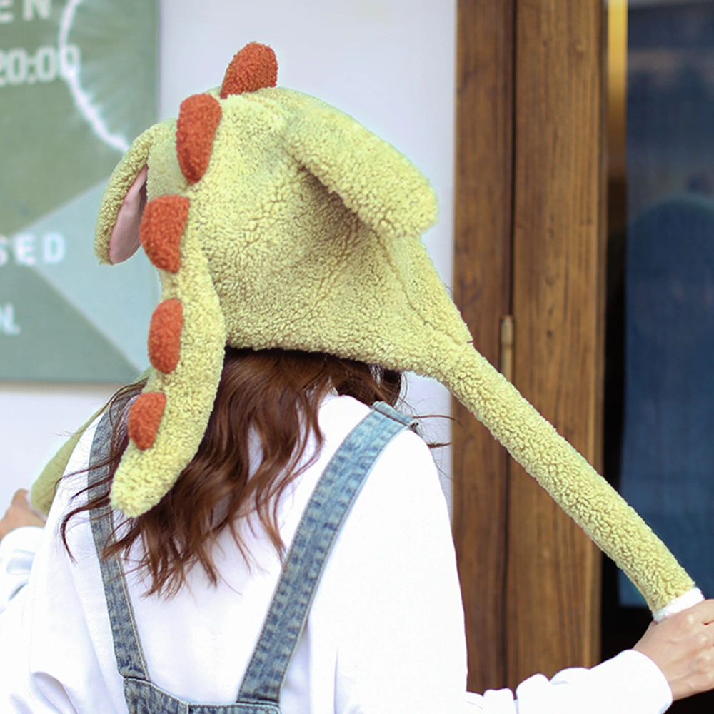 1Pc Plush Dinosaur Hat Cartoon Dinosaur Funny Plush Creative Photo Prop