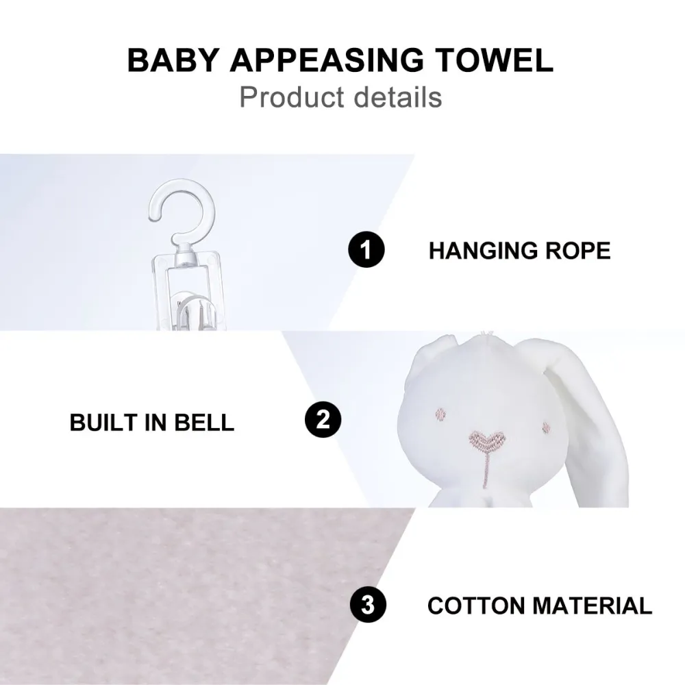 1pc Baby Pacifying Towel Baby Plush Toy Soothing Towel Comforting Doll