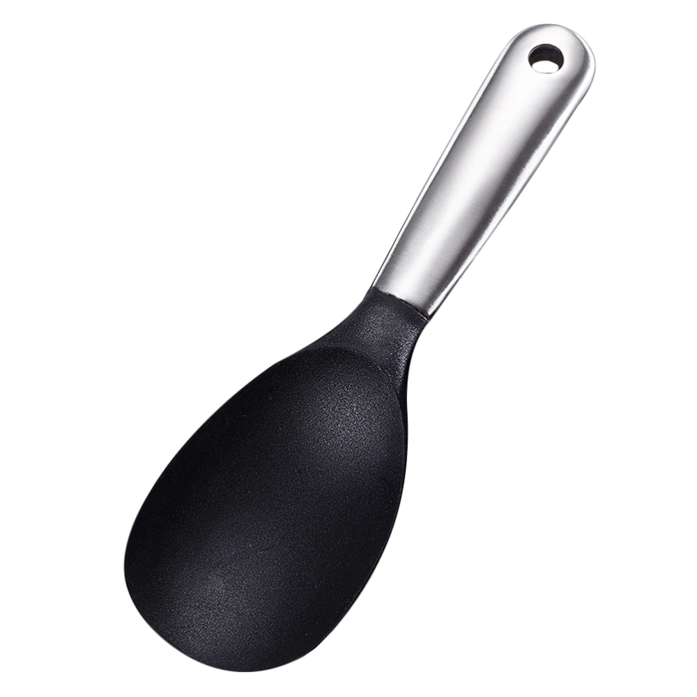 1Pc Rice Paddle Rice Serving Spoon Silicone Rice Spatula Long Handle Spoon