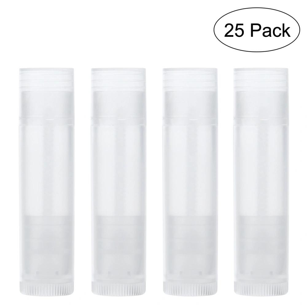 ROSENICE 25pcs New Lip Balm Tubes with Caps