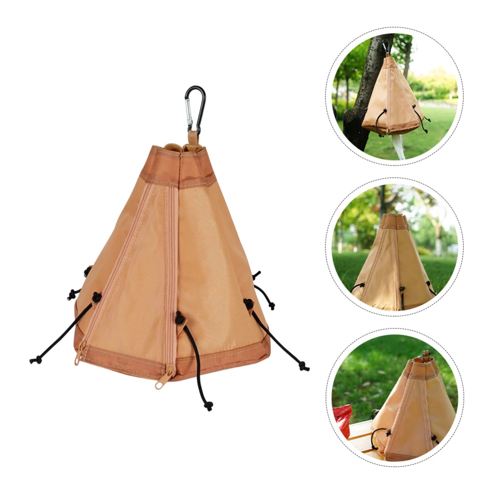 1pc Outdoor Tent Tissue Bag Daily Waterproof Portable Zipper Tissue Box