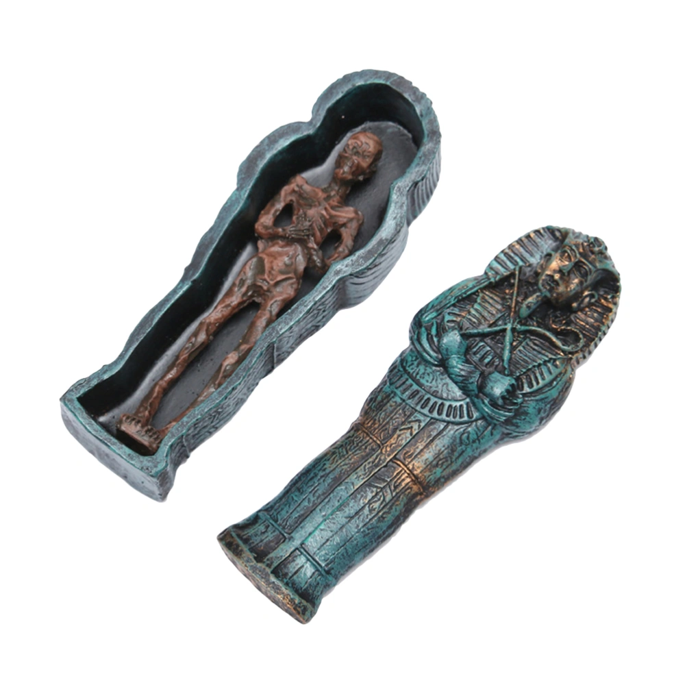 1PCS Scary Skeleton Specter Resin Ghost Shape Egyptian Mummy Halloween Decor Accessory