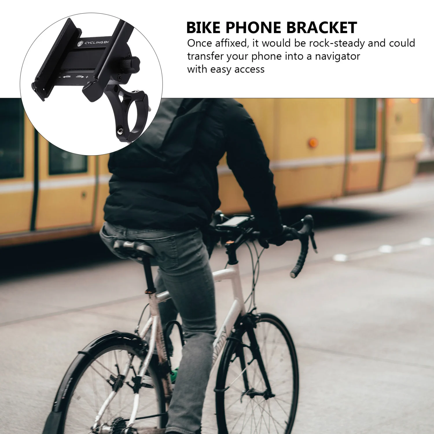 Aluminum Alloy Bike Phone Holder Cell Phone Mount Holder Phone Support