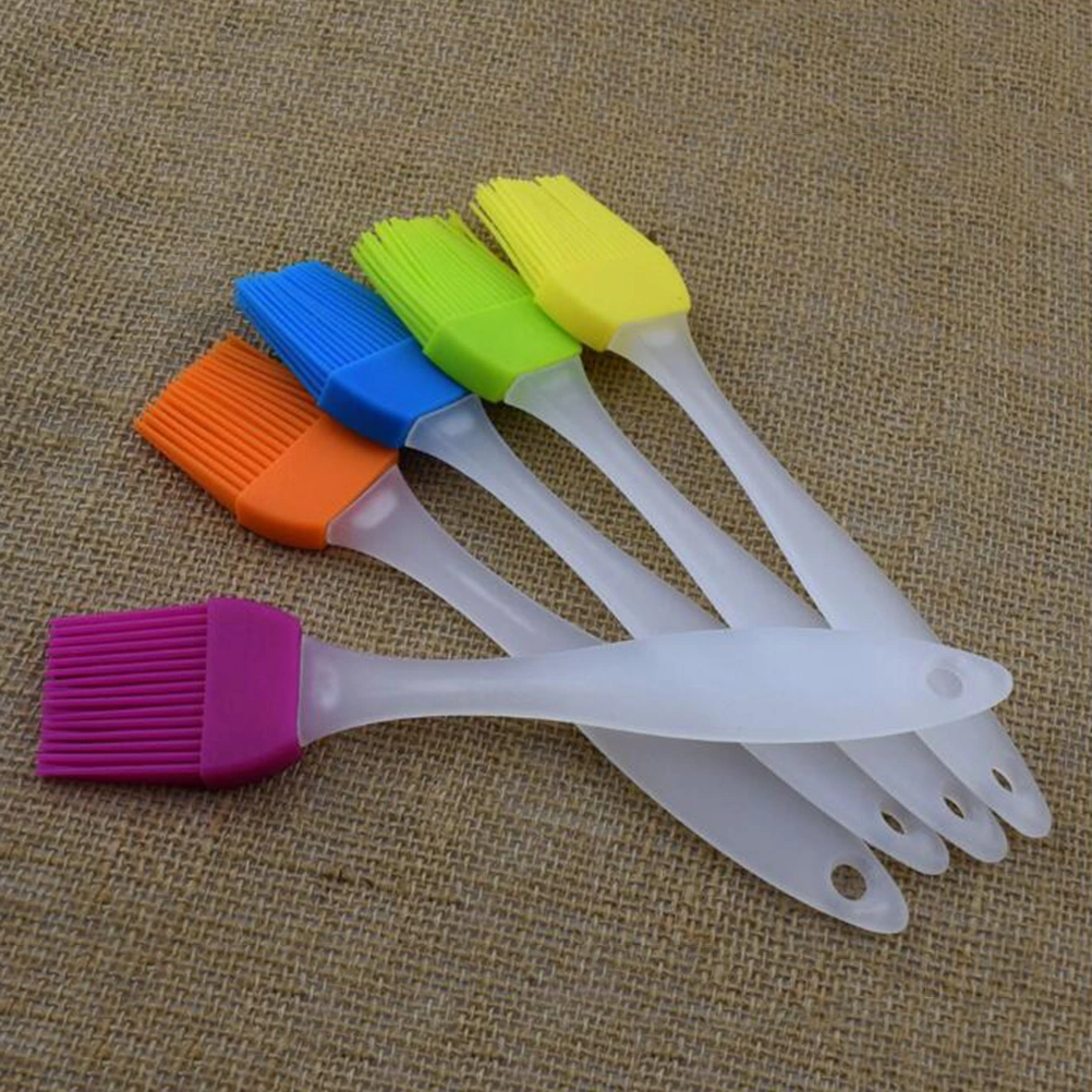 Heat Resistant Pastry Brush Colored Basting Brush for Barbecue Cakes Pastries(Rose Red)