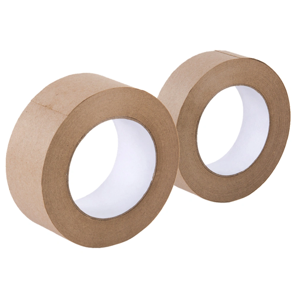 2 Roll of Convenient Water Activated Sealing Tape Writable Kraft Packing Tape