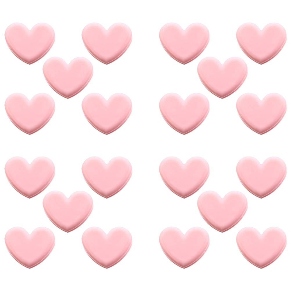 20pcs Heart Shape Design Plastic Clips Sealing Clamps Storage Clips (Pink)