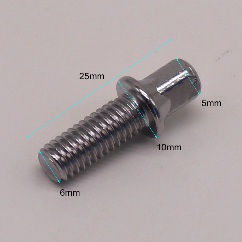 10pcs Drum Key Bolt M6x15mm Snare Drum Screw Drum Bolt Supply For Pedal Shaft