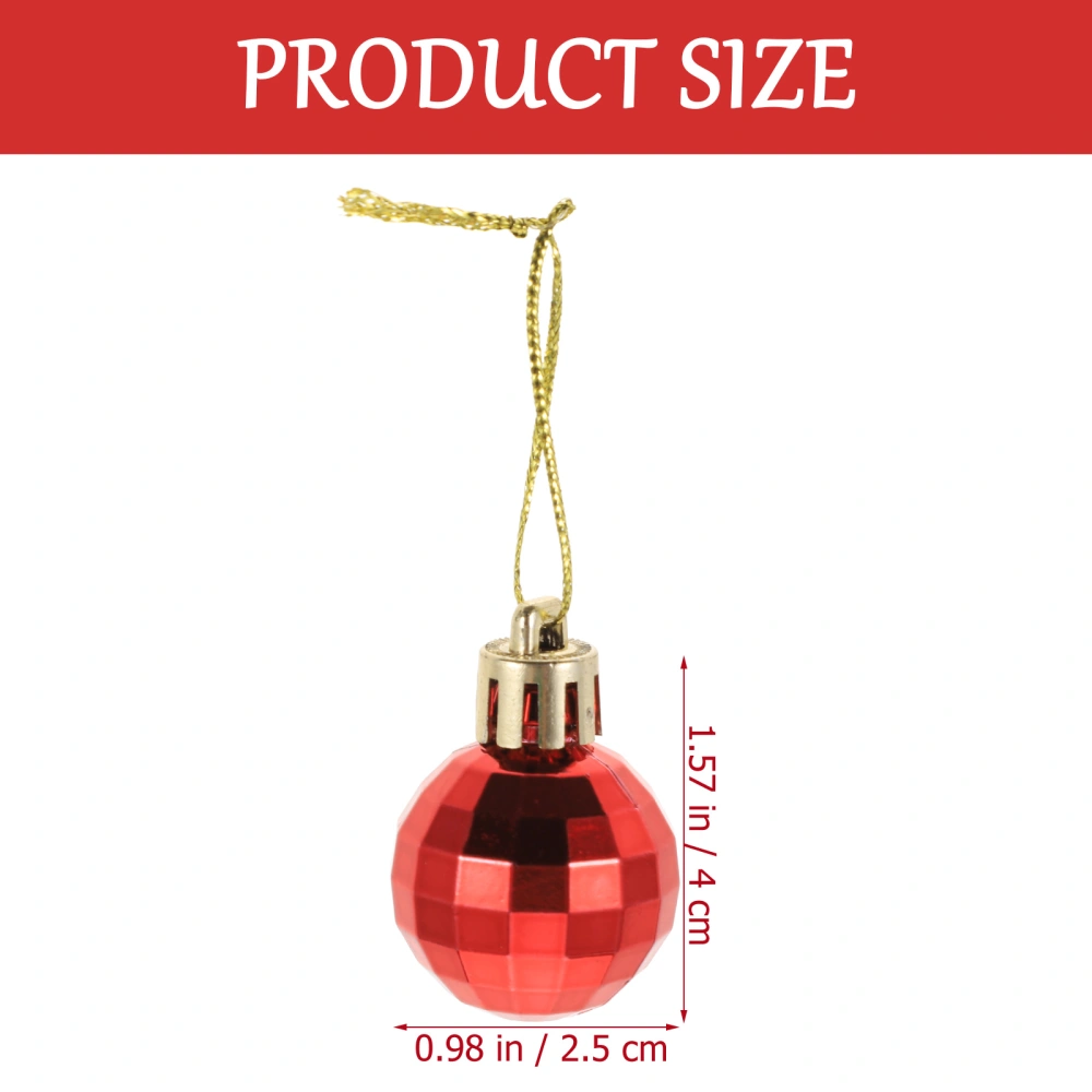 24Pcs Christmas Tree Ball Ornaments Pendants Shiny Xmas Tree Hanging Balls