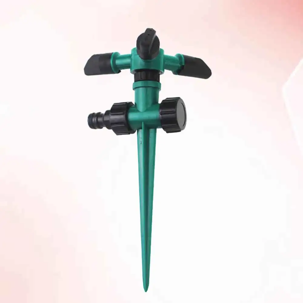 1Pc Rotate 360°Sprinkler Ground Insert Water Sprinkler Lawn Watering Machine Gardening Irrigation Tool Greenhouse Cooling Sprinkler for Home Park Use (Dark Green)