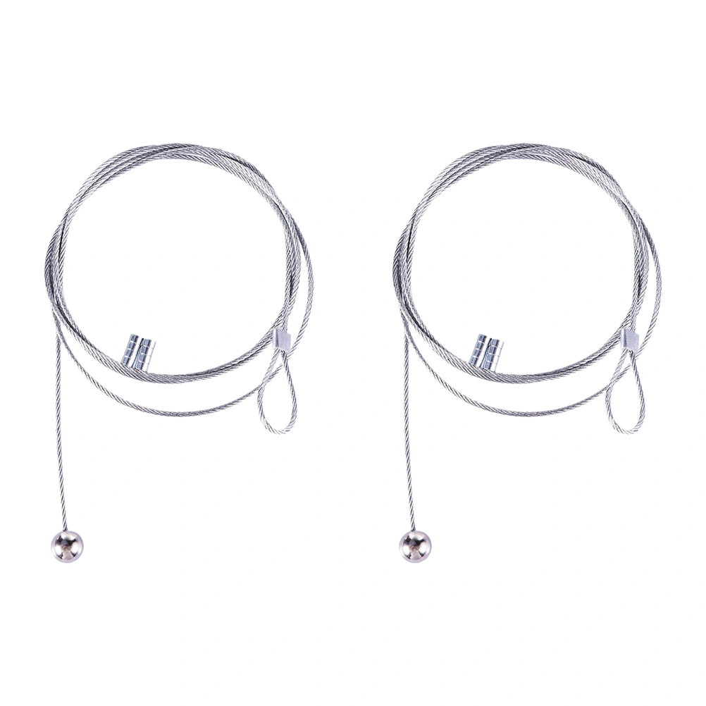 2PCS 1.5M Magnetic Photo Frame Wall Art Photo Display Rope Picture Horizontal Vertical Hanging Rope