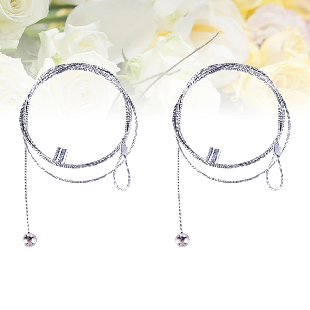 2PCS 1.5M Magnetic Photo Frame Wall Art Photo Display Rope Picture Horizontal Vertical Hanging Rope